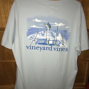 Vineyard Vines Fishing Boat T-Shirt Size L